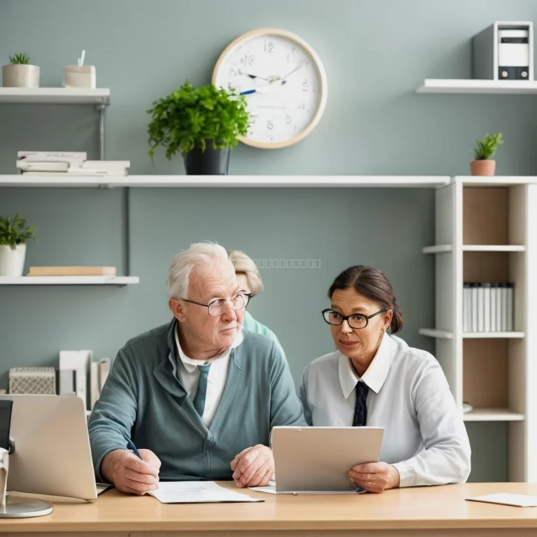 Advisor explaining policy details